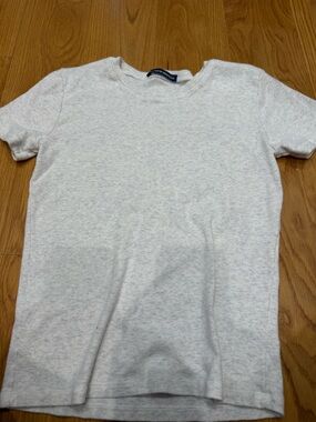 Brandy Melville Light Heather Gray Short Sleeve Tee